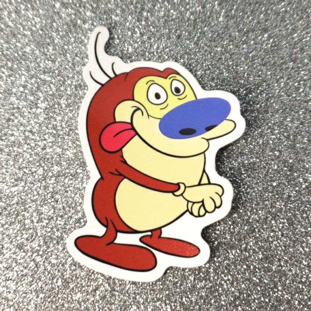 REN AND STIMPY Nickelodeon Waterproof Sticker